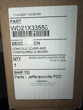 Genuine OEM WD21X33550 GE Dishwasher Configured Top UI Control With Cover NEW