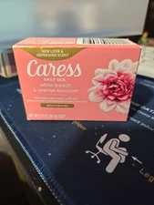 Caress Daily Silk White Peach & Orange Blossom Bar Soap Moisturizing 3.15 Oz NIB