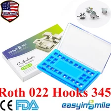Otrhodontic Dental Mini Brackets Shot Roth 022 hooks 345 Metal Braces Brackets