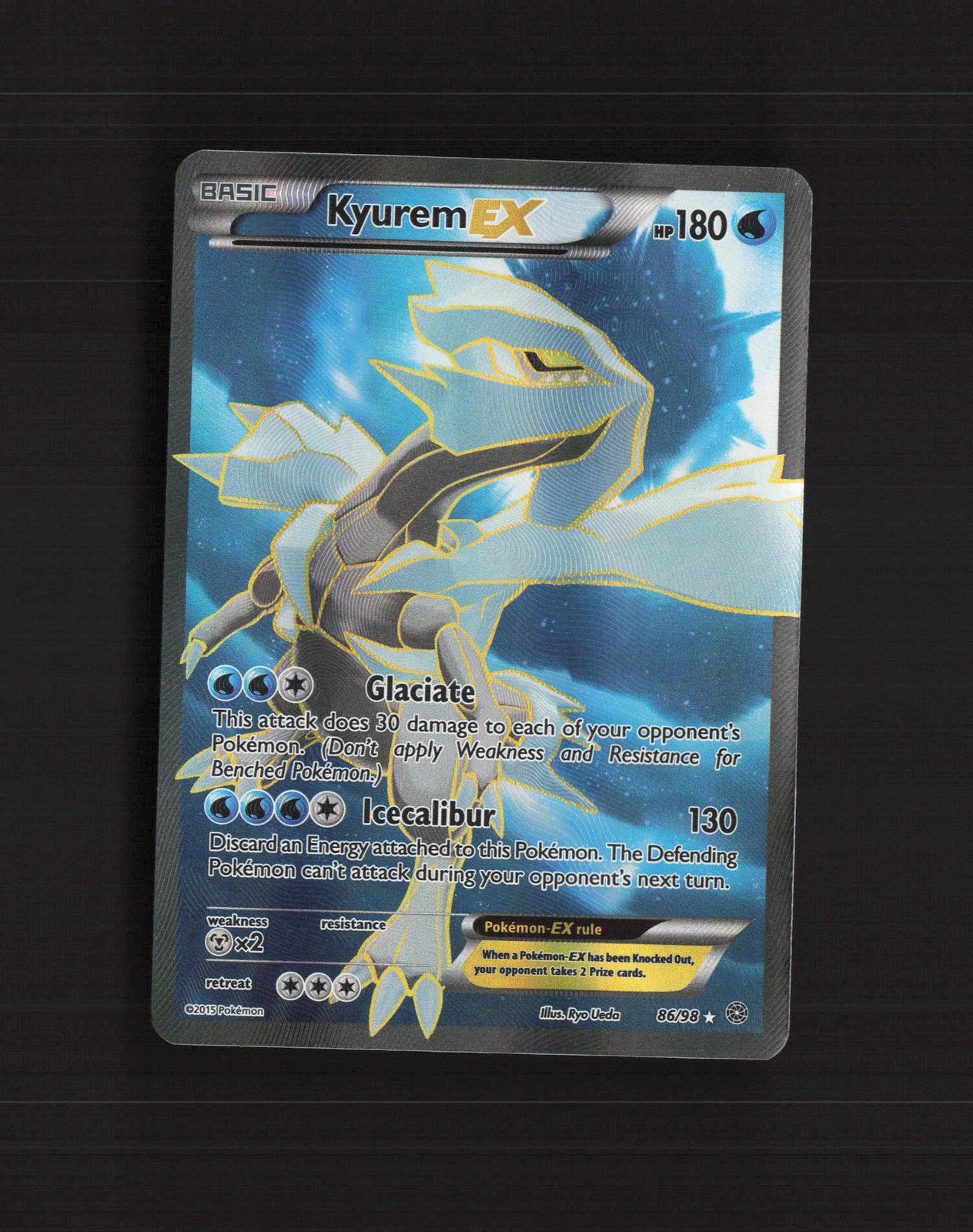 Kyurem EX 86/98 Ancient Origins Full Art Ultra Rare Holo Pokemon Card DMG