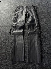 Y2K Vintage Leather Pants Opium Style Alt Biker USA Rare Women  s W26 L35 Size