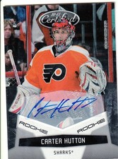 2010-11 Certified #208 Carter Hutton AUTO 243/799 RC