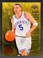 1995-96 Skybox Premium JASON KIDD Mavericks Larger Than Life Gold Foil SP #2