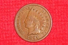 1894, Rare Old Antique, Indian Head Penny, *(Collector Coin )*, *(132 Years Old)