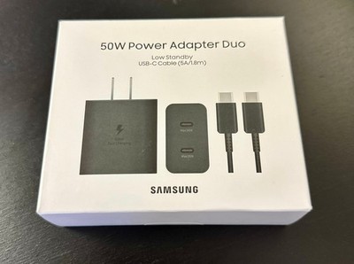 Samsung T5020 50W PD Duo Power Adapter with 6ft. 5A USB-C Cable (Retail Box)