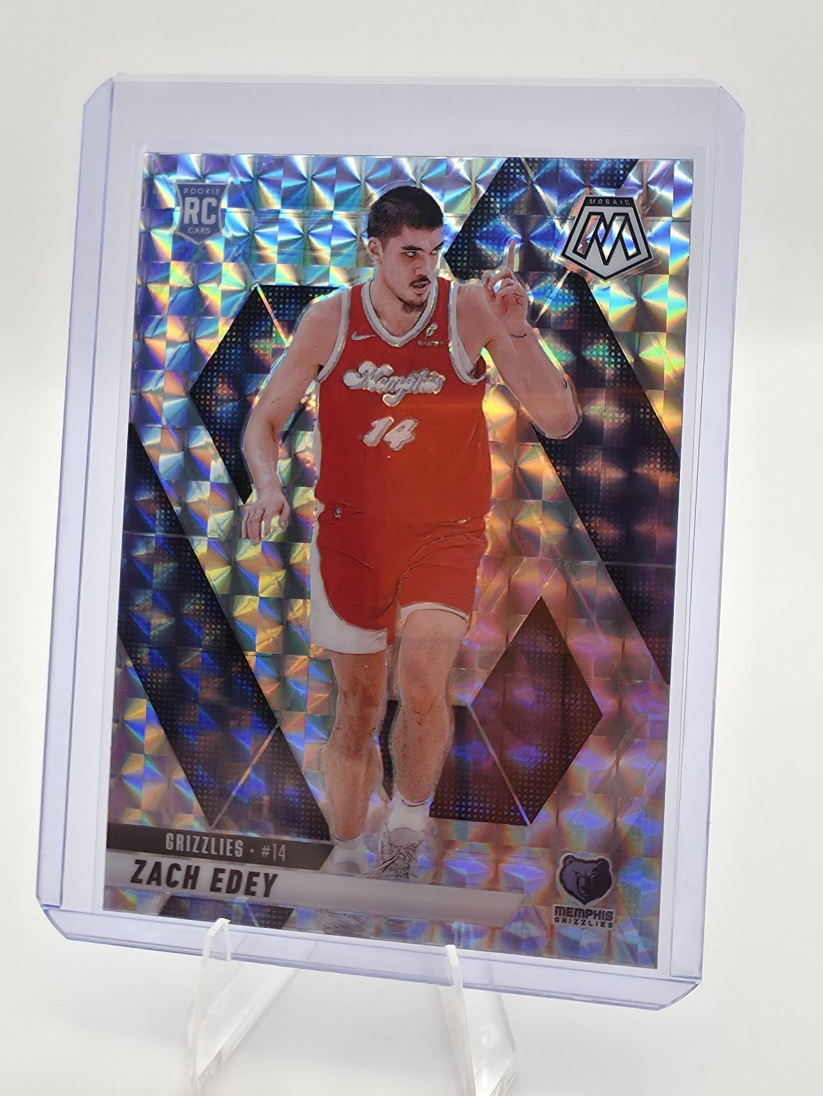 2024-25 Panini Mosaic - Rookies Zach Edey #248 Mosaic Prizm (RC) Grizzlies