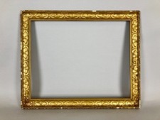 SALE!! OLD JADED ANTIQUE 19th CENTURY MOULDED GILT GILDED PLASTER PICTURE FRAME