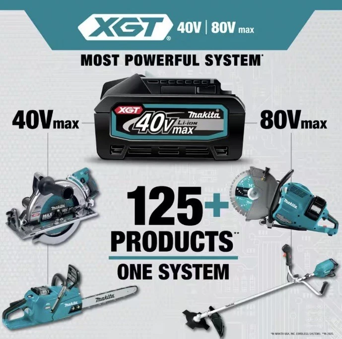Makita GEC01PL 80V XGT 14" Brushless Cordless Power Cutter Kit w/ Electric Brake - Image 3 of 4