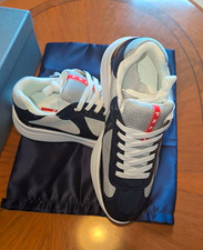 PRADA Herren Sneaker Low Top Schnürung atmun...