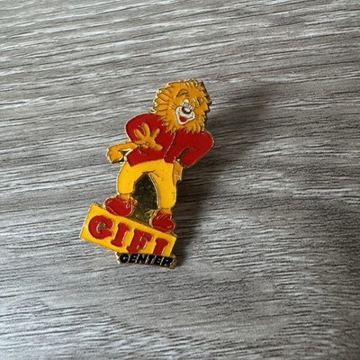Vintage Pin s Shop GIFI Center Maskottchen Löwe