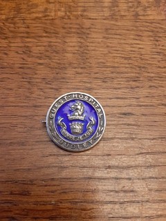DUDLEY GUEST HOSPITAL BIRMINGHAM STERLING SILVER BADGE A/F