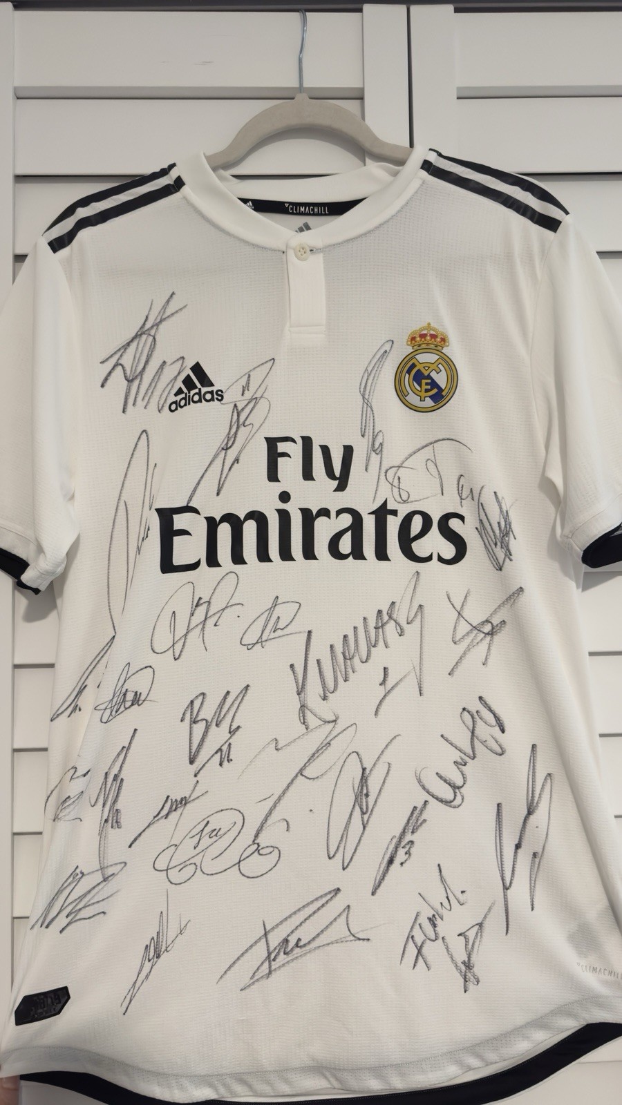⚽ Real Madrid Team Signed Jersey — Adidas Climachill Edition 🇪🇸 