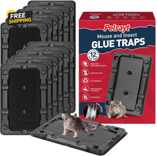 Glue Mouse Traps Indoor for Home -12 Pack Sticky Mousetraps Indoor for Safe Home