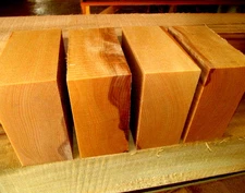 FOUR (4) BEAUTIFUL BEECH BOWL TURNING BLANKS LUMBER WOOD LATHE CARVE 6" X 6 X 3"
