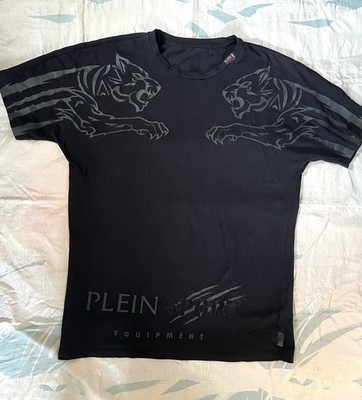 Plein Sport Men s Cotton Tiger Graphic T-shirt In Black Philipp Plein Size M L