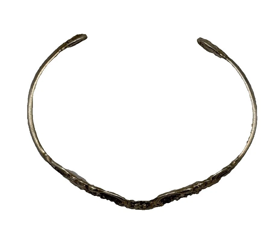 "Brazalete de cuchara ajustable Grande Baroque By: Wallace Sterling 2,5"" (#499)" Foto 4 de 4