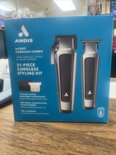 Andis inCRED Cordless Hair Clipper T-Blade Trimmer 23 Piece Combo Set 561506