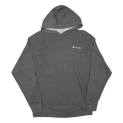 CHAMPION Hoodie Pull-Over Gris Homme XL Mélange Coton Casual - Photo 1/4
