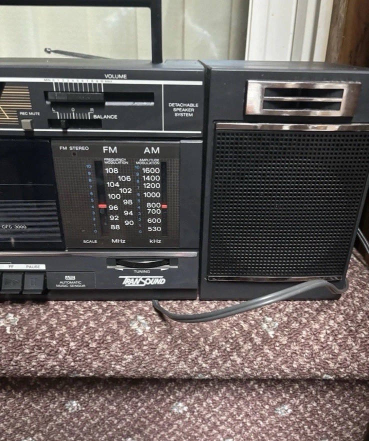 SONY CFS-300 AM/FM/短波ラジオ Vintage Sony Cfs-3000 Transound Am FM Stereo Radio Cassette