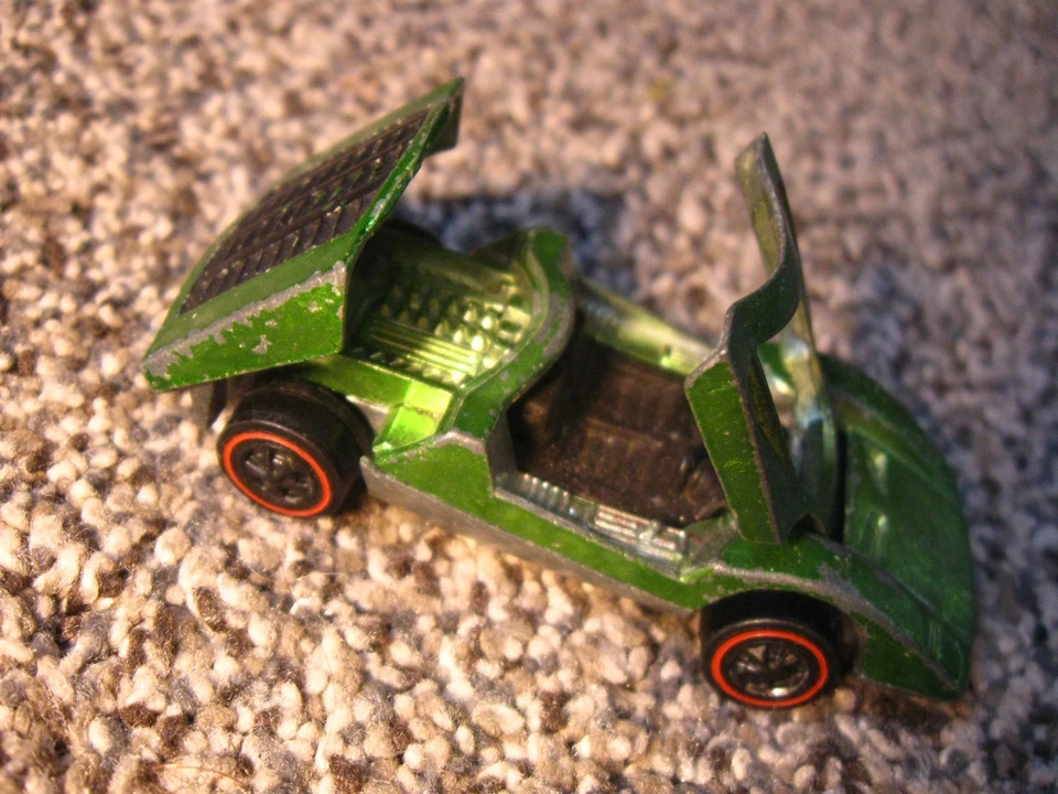 Vintage 1970 Hot Wheels Redline Ferrari 512s Green Color Hong Kong - Image 3 of 4