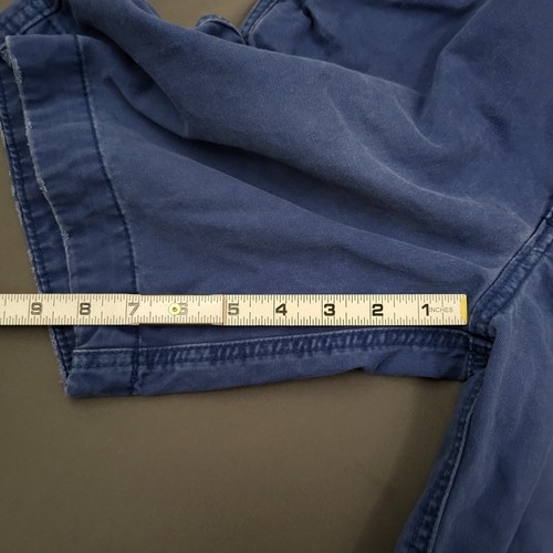 Abercrombie Youth Boys Size 14 Chino Button Fly 8" Inseam Cotton Twill Blue - Picture 6 of 13
