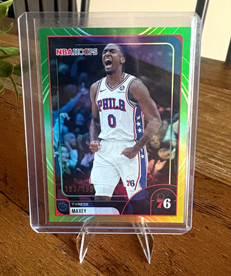 Topps 2025-26 NBA Hoops Tyrese Maxey 76ers #258 Parallel Serial #/199