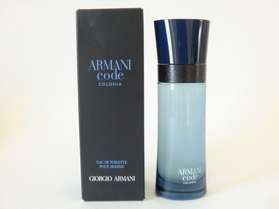 Giorgio Armani Code COLONIA Pour Homme EDT Spray 75ml NIB Retail ! NOT Sealed !