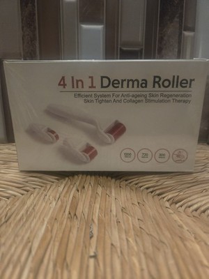  REGINERATING, ANTI-AGEING,  4 IN 1 DERMA ROLLER KIT WITH CASE.