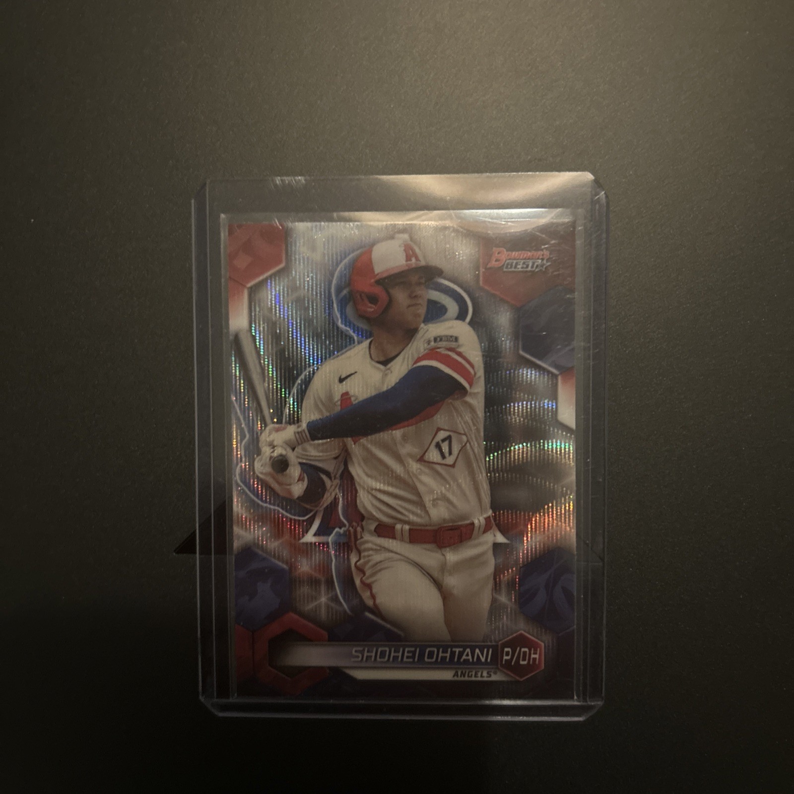 SHOHEI OHTANI 2023 Bowman’s Best WAVE REFRACTOR Parallel #62 Angles, Dodgers