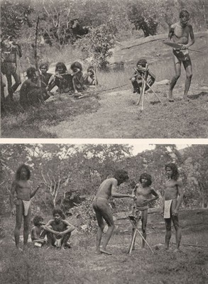 SRI LANKA.Sri Lanka.Anrufung Kande Yaka Bilinde;Schamane tanzt;Vedda Schritt 1900