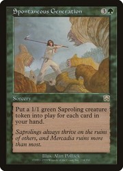 Spontaneous Generation Mercadian Masques #274/350 Rare Sorcery MTG