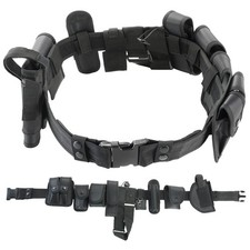 10 in 1 Police Tactical Belt Guard Belt Multifunctional Tactical Duty Belt Bl...