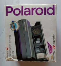 Vintage Polaroid Spectra AF Instant Camera, Film Pack, Manual in Box Untested