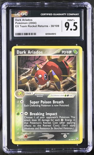 Dark Ariados graded CGC 9.5 for sale on eBay