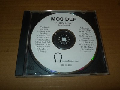 MOS DEF promo CDR us printing EMI MUSIC RESOURCES never sold in stores DANGER
