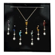 Multi Interchangeable Pendant Necklace