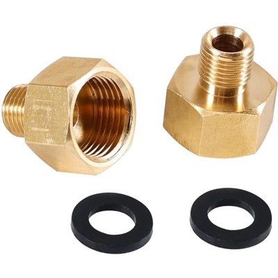 2 Stück Gas Adapter, 1/2'' Rechts Auf 1/4'' Links, Gasflaschen Adapter 1/2 Zoll IG