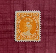 Lot A1. Canada New  Brunswick 1863  Two Cents Mint Superb No Gum