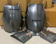 Medieval Knight Breastplate Body Armor With Chest plate Tasset Belt LARP SCA