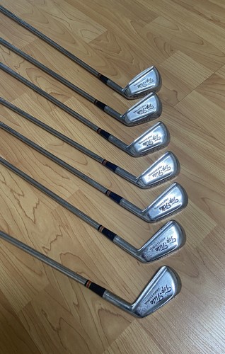 1965 VTG 7 Club Golf Spalding Top Flite Professional Iron Set RH OG Leather Grip - Picture 2 of 17