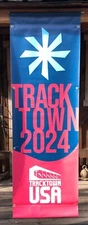 COOL Rare 2024 USA OLYMPIC TRACK TEAM TRIALS 72"X23" Banner Hayward Field Oregon