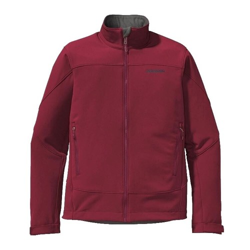 Red Patagonia Recco H2NO Soft Shell Hiking Trail Zip Up Jacket