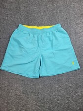 Polo Ralph Lauren Blue Yellow Pony Swim Trunks Mens Size XL Short