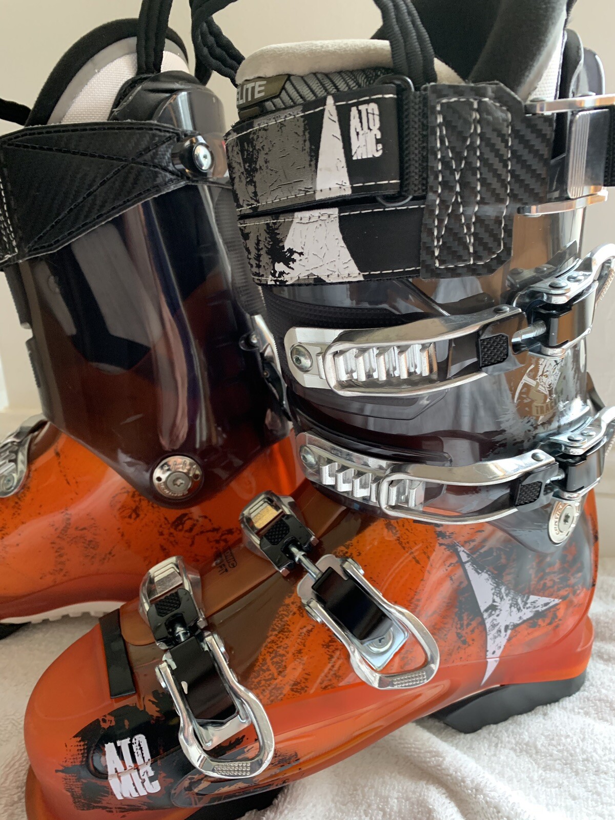 SALOMON U Ottimo! Stivali da sci Atomic Tracker 130 da uomo (Mondo 260) USA da uomo taglia 8