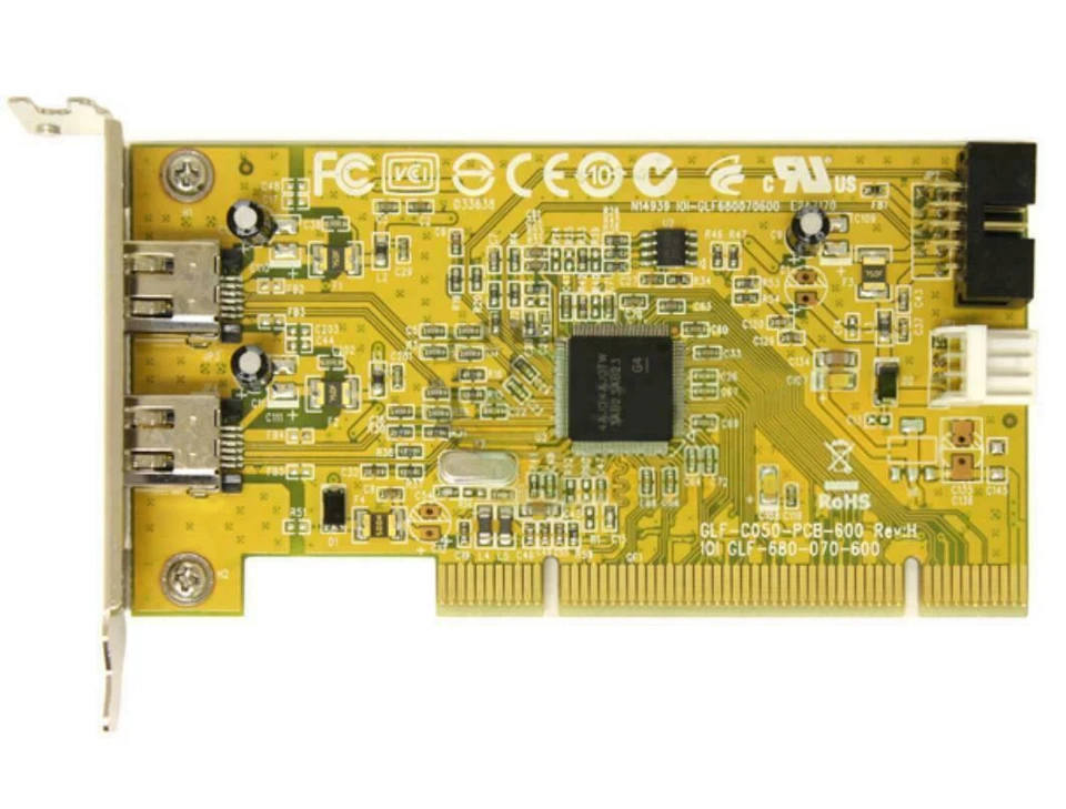 2X HP 1394 Firewire Dual Port PCI FH Card 515182-001 IEEE-1394A Full Height Car - Image 2 of 4