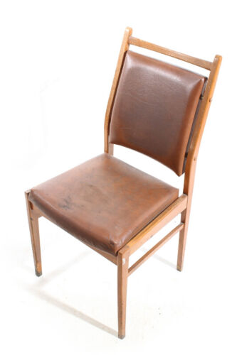 Old Wood Chair Wooden Chair Vintage Design Retro - Picture 1 of 11