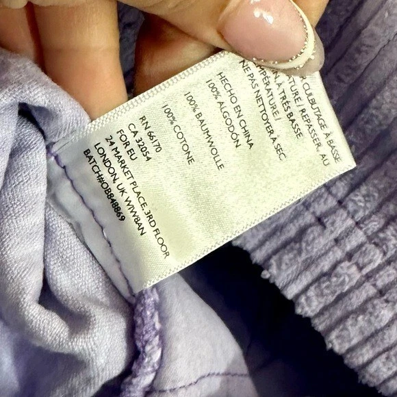 Minifalda BDG lila púrpura pana talla S Foto 4 de 4