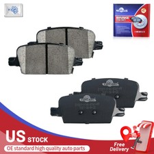 Rear Ceramic Brake Pads Set of 4 for Chevrolet Malibu 2016 - 2022