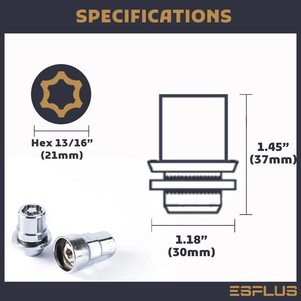 Juego de bloqueo de rueda de 24 piezas OEM M12x1,25 negro para Nissan NP300/NV350/Pathfinder/Titanio Foto 3 de 4