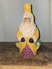 Vintage 1998 Ceramic Santa Claus with Toys  Signed
